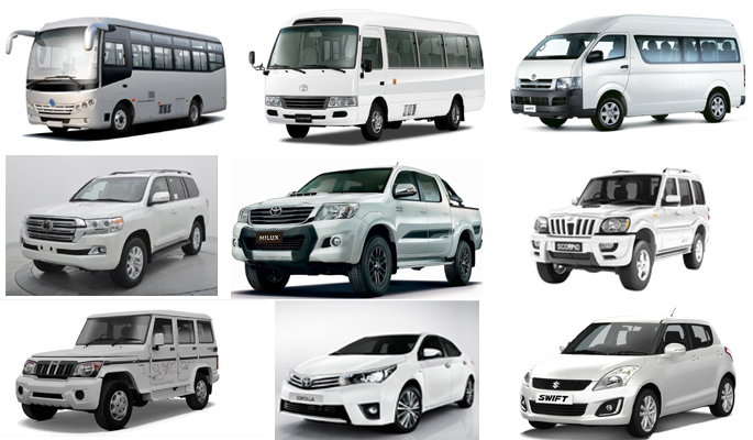 Vehicle hire in Kathmandu with Cheap Price